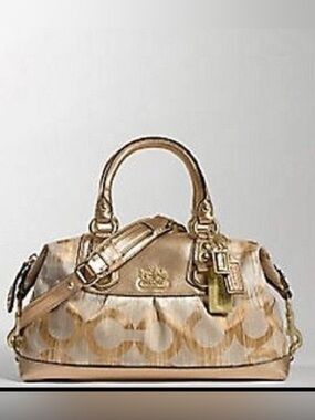 Coach Madison Sabrina Gold Satchel